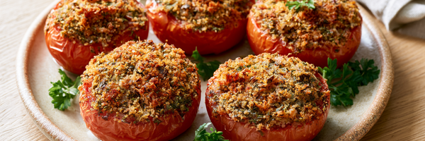 Provenzalische Ofentomaten mit Kräuterkruste
