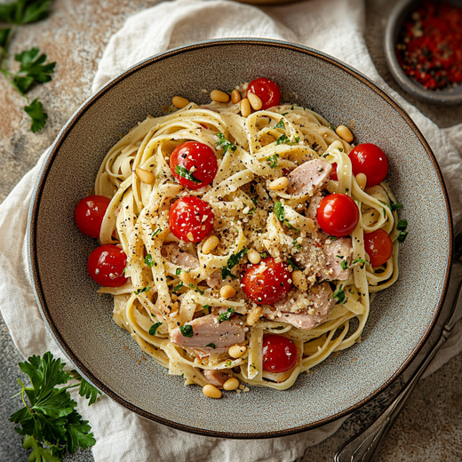 Thunfisch-Pasta mit Tasmanischem Bergpfeffer