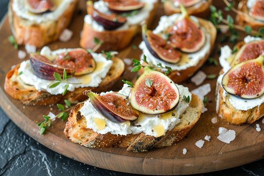 Ziegenkäse-Feigen-Bruschetta