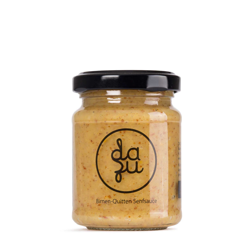 Senfsauce Birne-Quitte