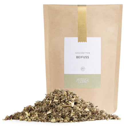 Beifuß gerebelt von Pfeffersack & Soehne – aromatisches Küchenkraut für Gans, Ente, Kohlgerichte und Wild