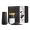 Geschenkbox Pfeffer & Fein mit Tellicherry Pfeffer in Keramikdose und schwarzer Scape Pfeffermühle im Set.