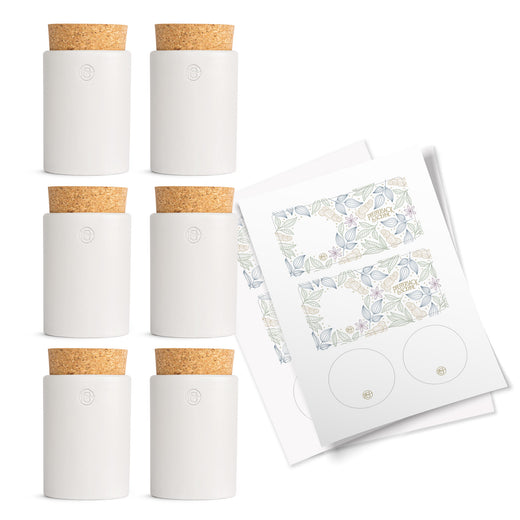Keramikdosen 6er Set– warmweiß