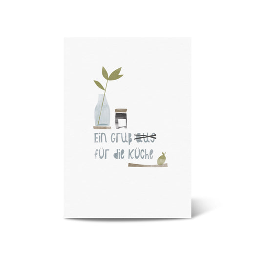 Grußkarte »Ein Gruß für die Küche«